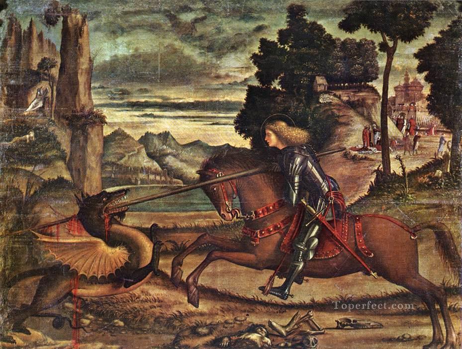 St George and the Dragon 1516 Vittore Carpaccio Oil Paintings